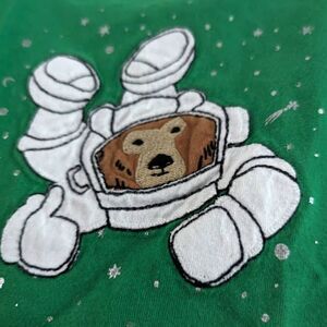 2T Hanna Andersson Astronaut Bear Applique Short Sleeve Tee (K5)